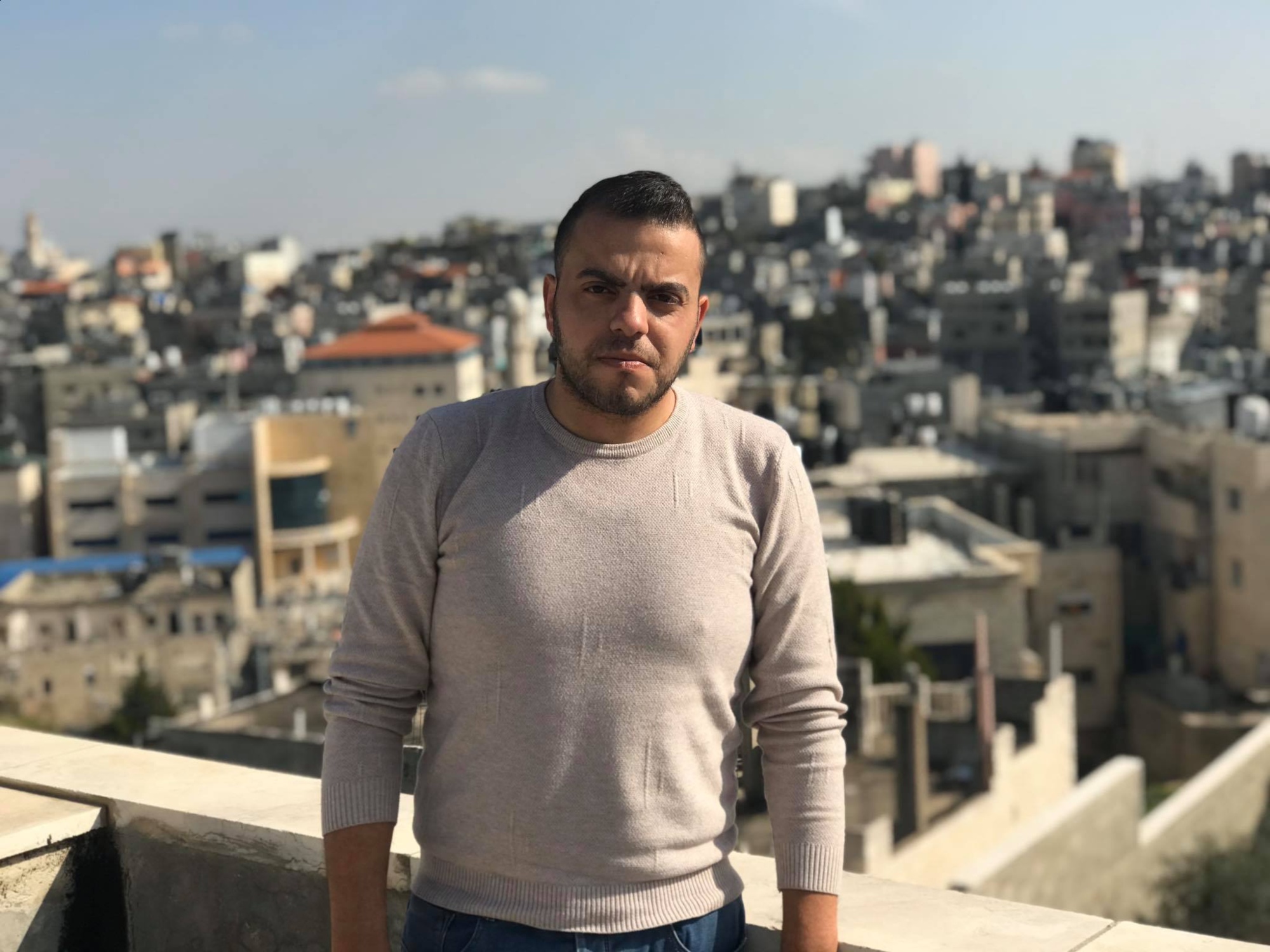 'The Israeli occupation should be responsible for the lives of the Palestinian workers,' Ribal Kurdi says (MEE/Akram al-Waara)