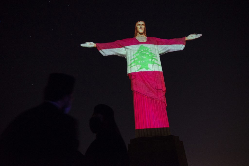 christ statue lebanon brazil port blast