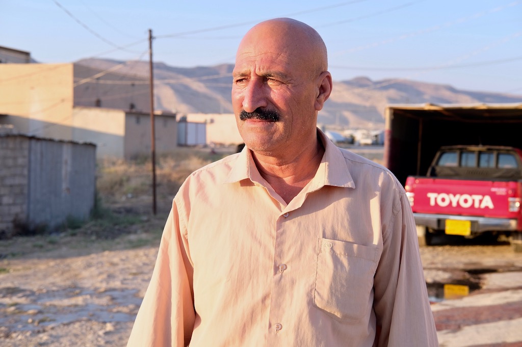 After spending nine months in IS captivity, Salim Hasso Khalaf and his family escaped to Iraq’s Kurdish region. (MEE/Elizabeth Hagedorn)