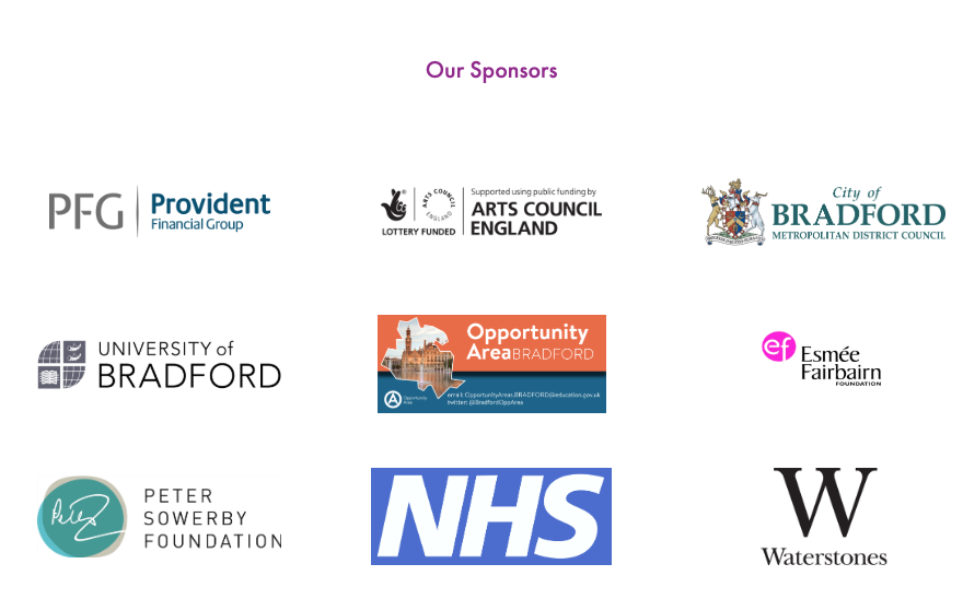 The Bradford Literature Festival did not disclose it received fund from the Building a Stronger Britain together fund on its website (Screengrab)