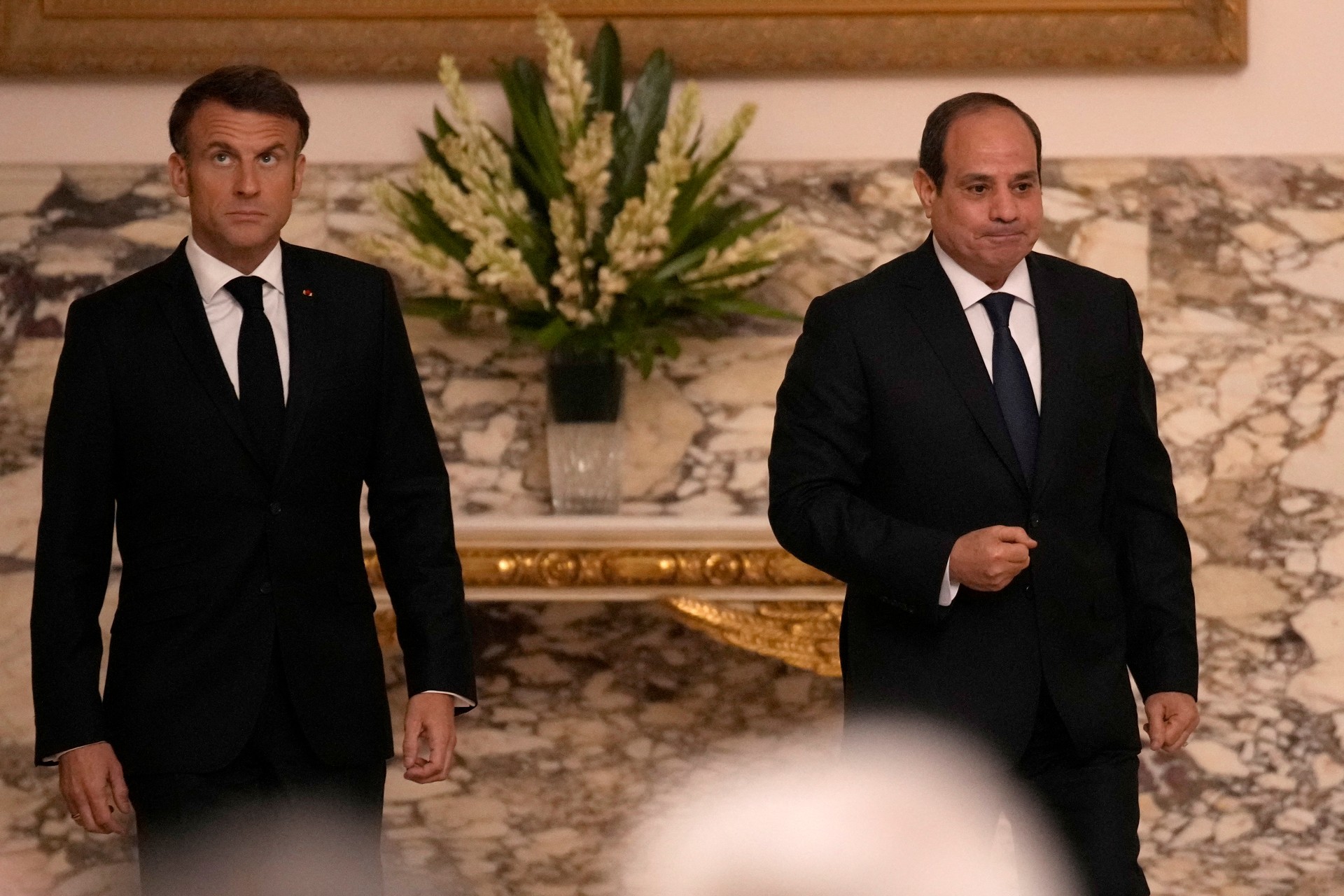 emmanuel macron abdel fattah el sisi