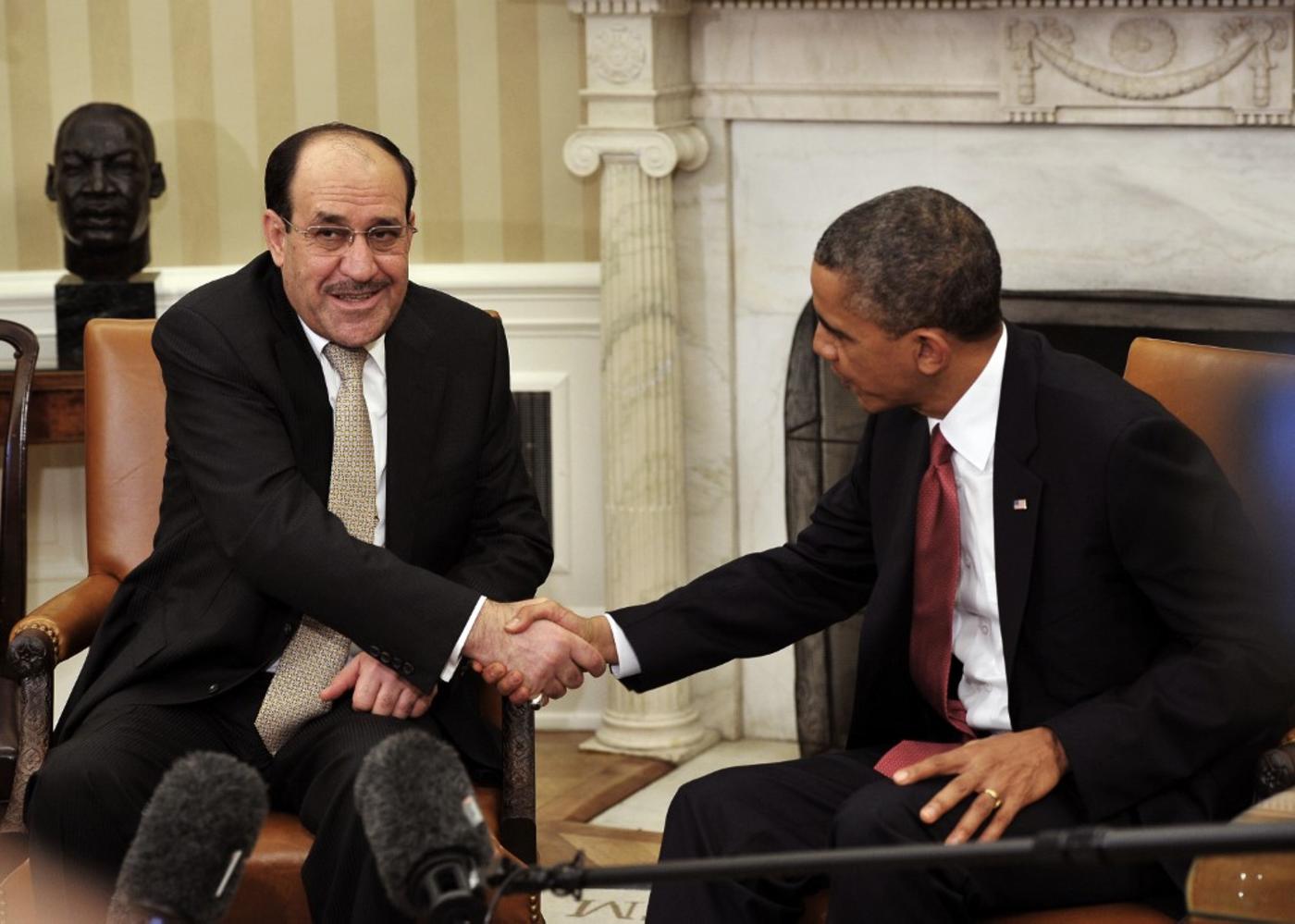 Nouri al-Maliki and Barack Obama
