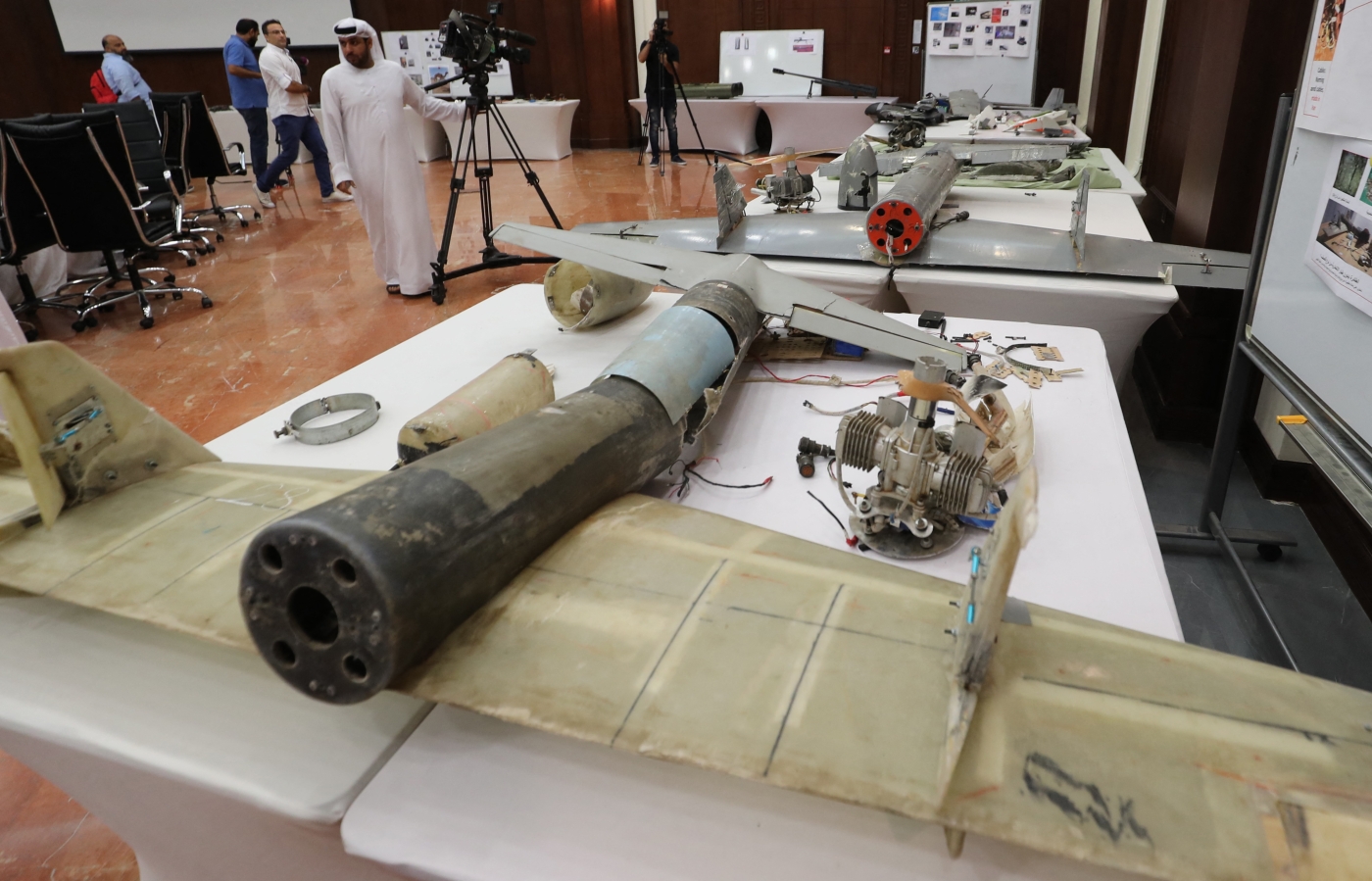 Iranian-made Ababil drones 