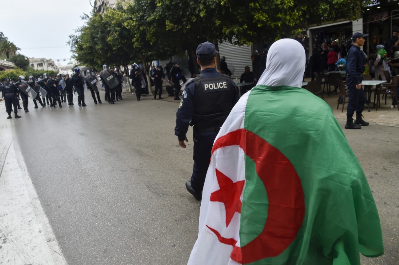 Une des dernières manifestations à Alger, le 14 mars 2020, avant le confinement partiel (AFP) 