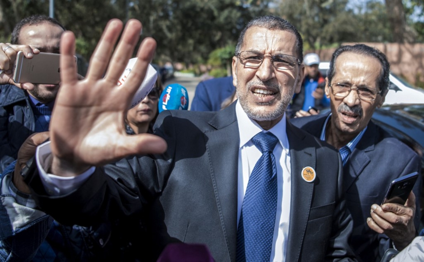 Impuissant à bloquer la réforme, le chef du gouvernement et patron du PJD Saâdeddine el-Othmani a dénoncé un « recul démocratique qui affaiblit les institutions de manière inédite dans l’histoire du Maroc » (AFP)