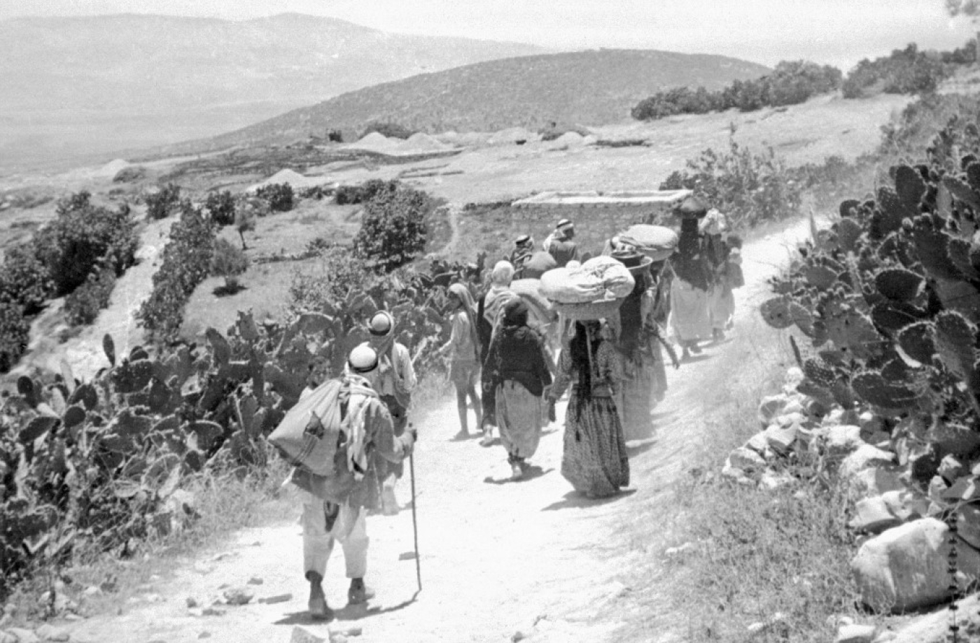Plus de 760 000 Palestiniens ont été poussés à l’exode et près de 400 villages ont été rasés en 1948 (AFP)