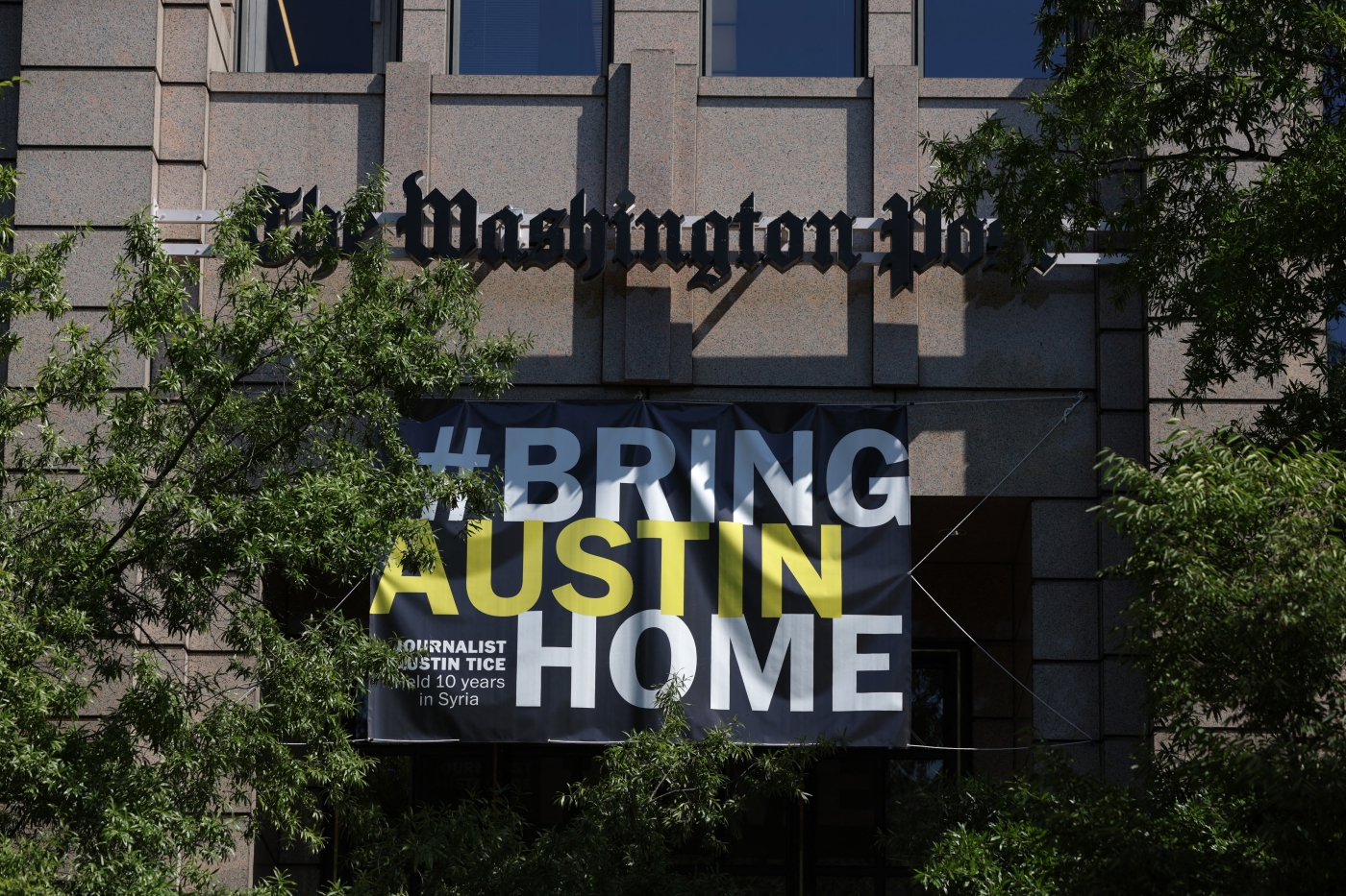 The 'Bring Austin Home' banner 
