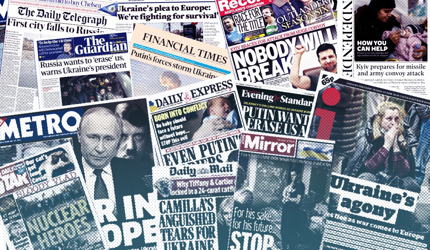 « Il est difficile de se rappeler, dans toute cette effervescence médiatique autour de l’Ukraine, que cette couverture bienveillante va à l’encontre des conventions journalistiques » - Jonathan Cook (Illustration : MEE) 