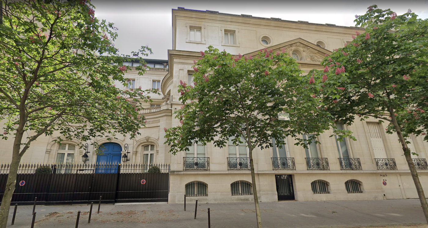 L’hôtel particulier acheté par le roi marocain au 20 avenue Émile-Deschanel dans le 7e arrondissement (capture d’écran)
