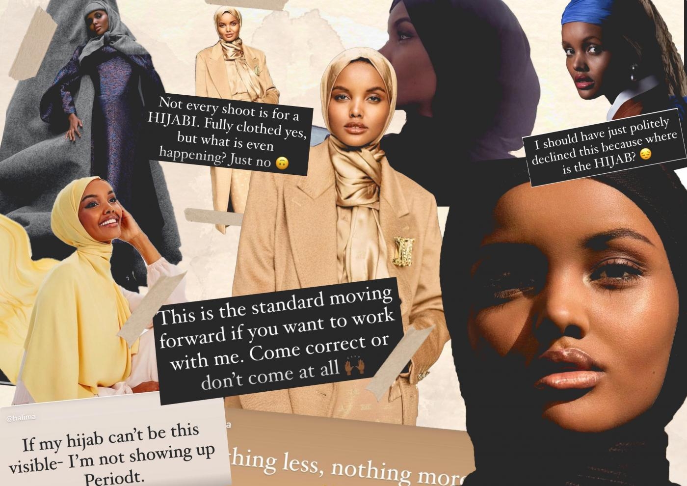 Halima Aden est en train de rompre ses liens avec un certain nombre de marques qu’elle estime ne pas être en adéquation avec sa foi (Mohamad Elaasar/MEE) 