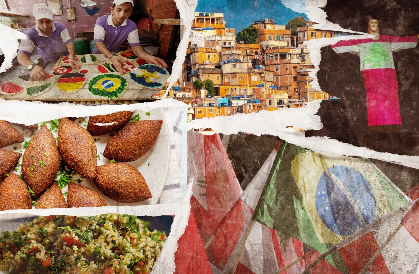 La communauté libanaise bien établie du Brésil a laissé sa marque dans tous les domaines, de la politique à la gastronomie (illustration : Mohamad Elaasar pour MEE)
