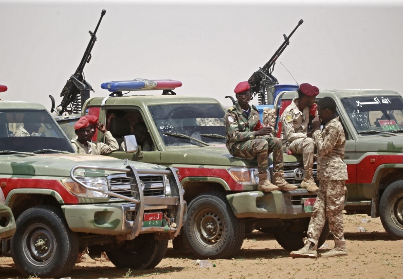 Members of the Sudanese paramilitary group the Rapid Support Forces (AFP)