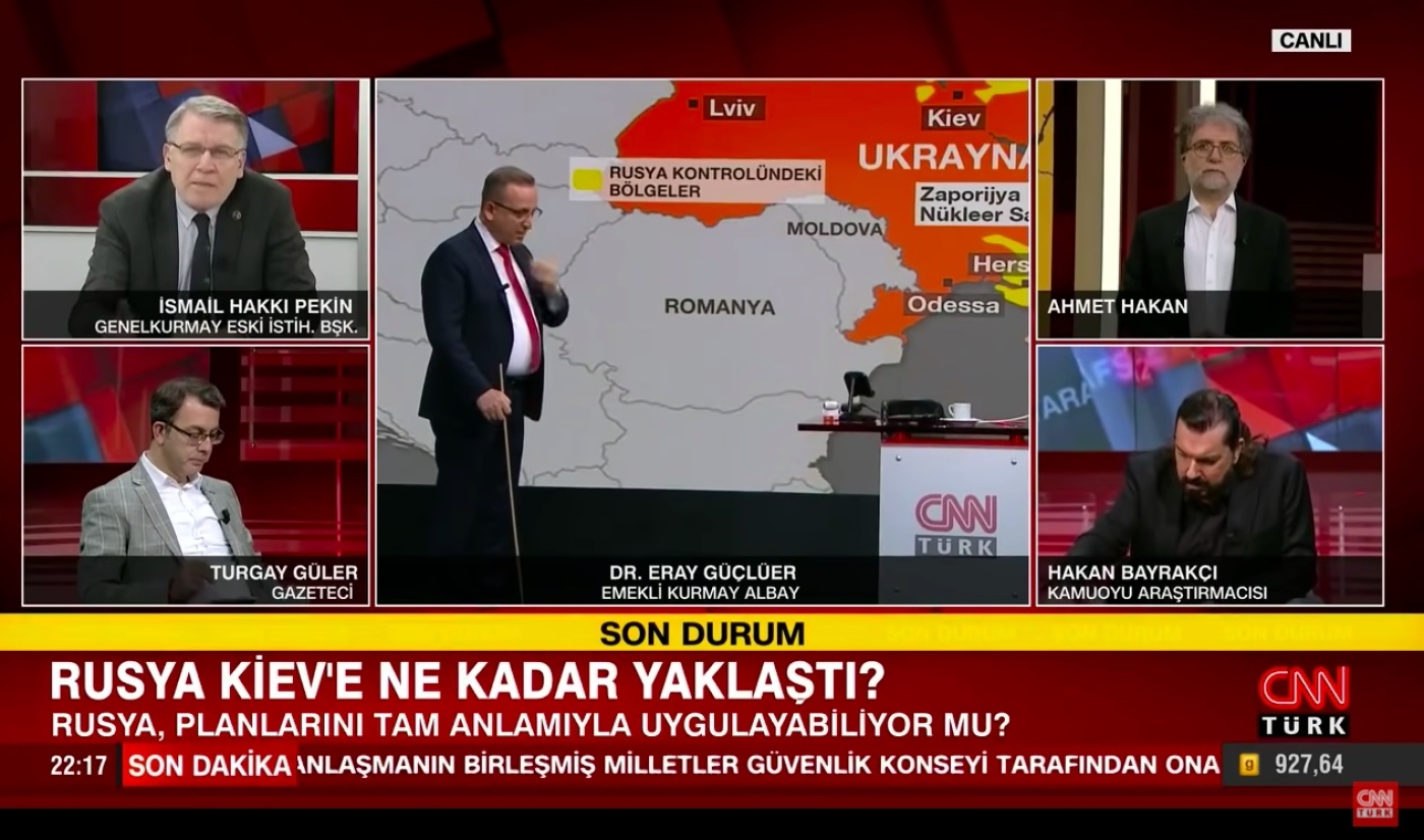 Retired Turkish generals and colonels blame NATO and US rather than Russia for the war in Ukraine. (Screengrab)