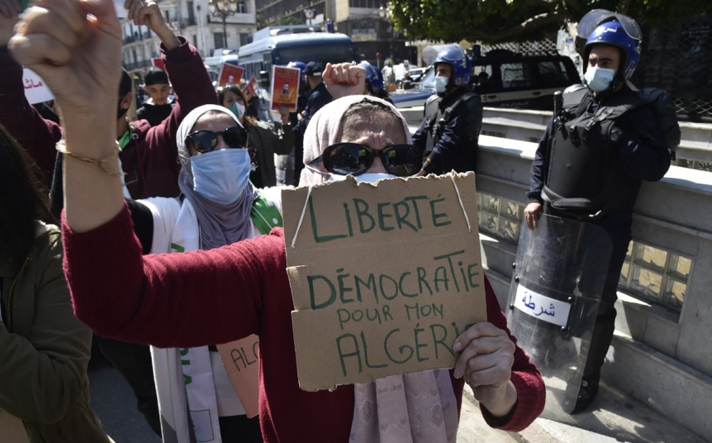 La Ligue algérienne de défense des droits de l’homme (LADDH) était très impliquée dans les manifestations du mouvement populaire du hirak (AFP/Ryad Kramdi)