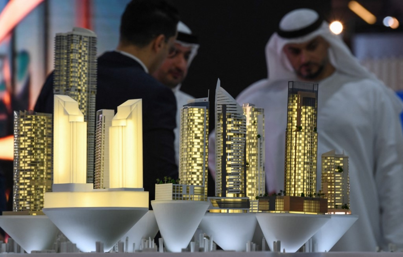 Exposition sur les investissements immobiliers au World Trade Center de Dubaï, le 25 septembre 2019 (AFP/Karim Sahib)