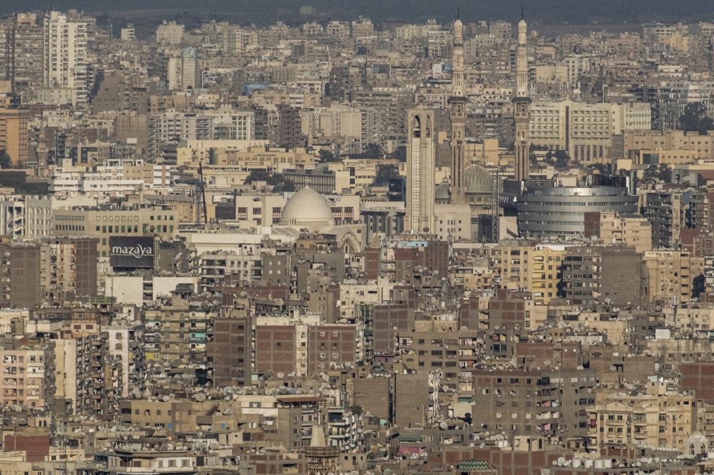Vue sur la ville du Caire, l’une des plus grande métropole du monde arabe (AFP/Amir Makar) 