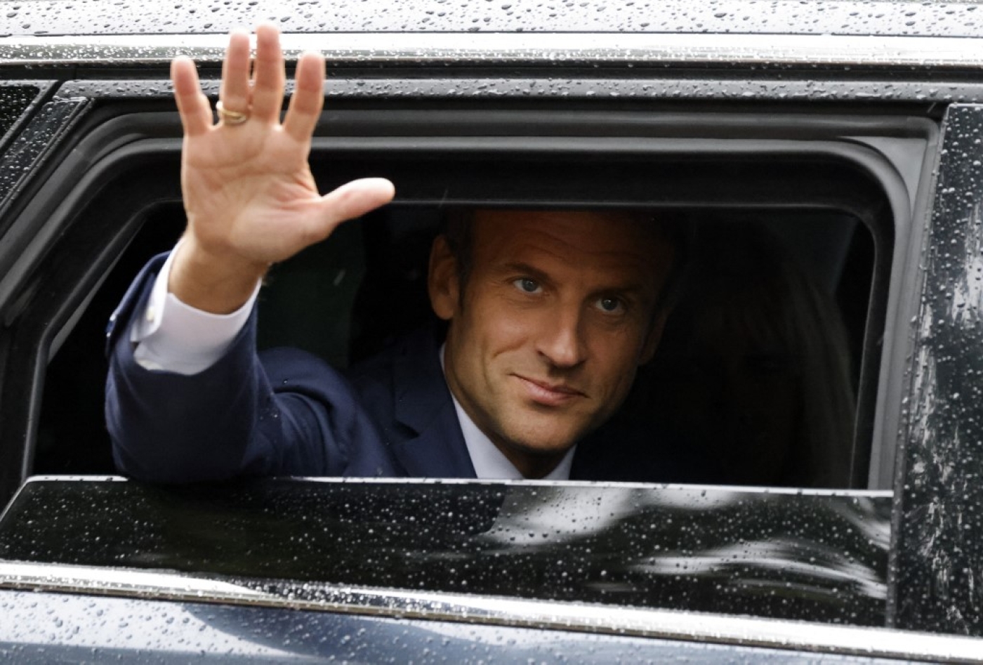 La coalition Ensemble ! du président Emmanuel Macron obtiendrait 224 sièges (AFP/Ludovic Martin)