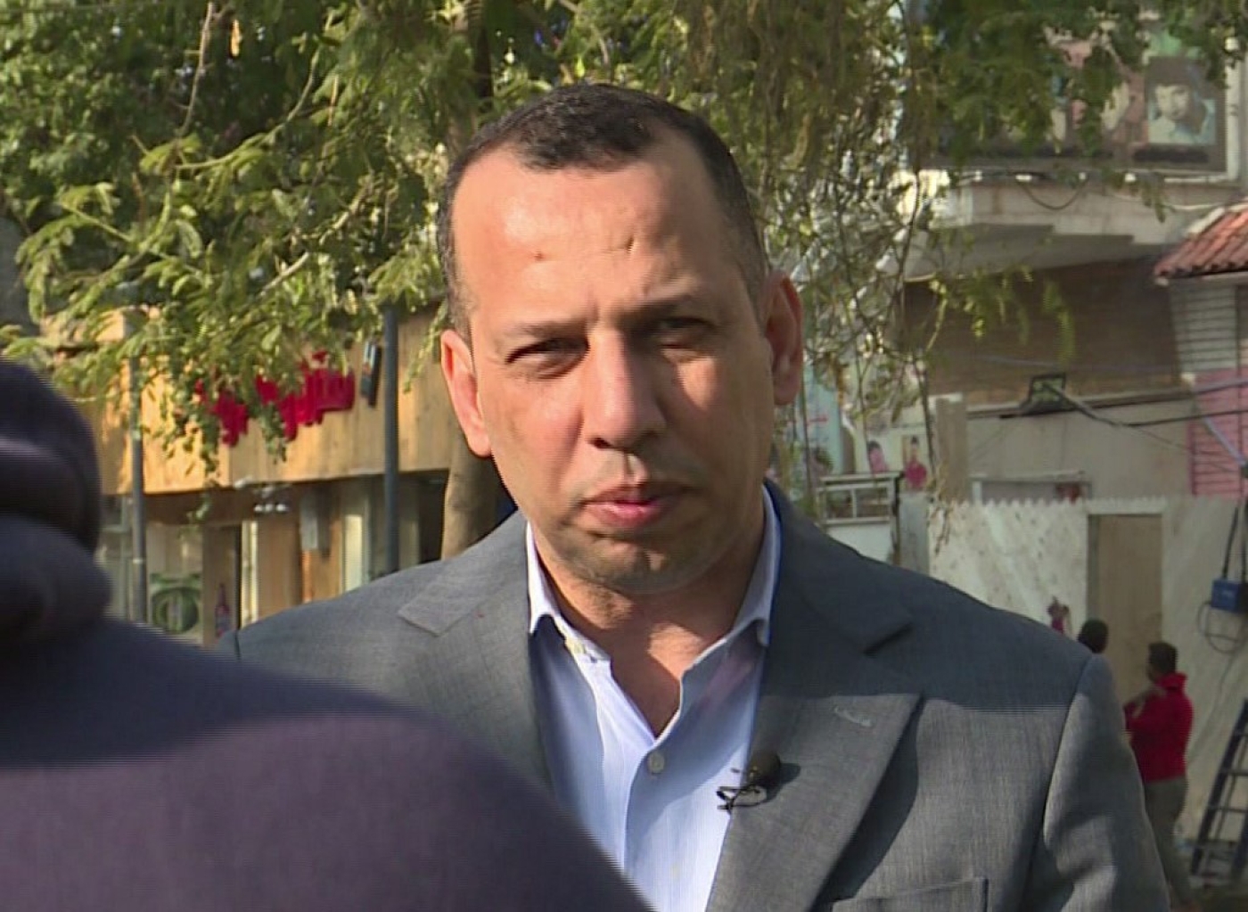 Hisham al-Hashemi giving an interview in Baghdad. The Iraqi historian was shot dead on Monday.