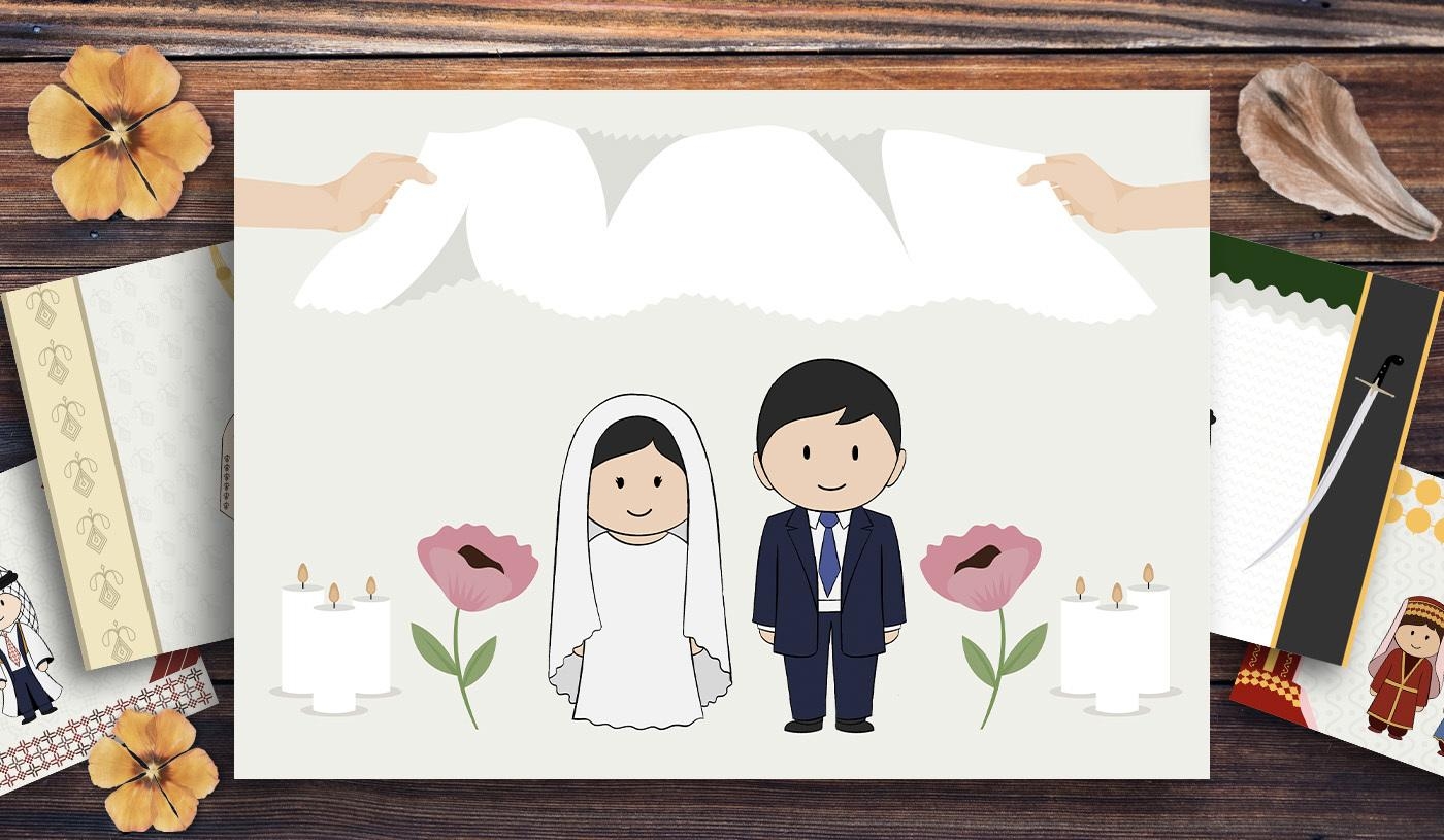 Bien que les noces iraniennes varient d’une famille à l’autre, certaines traditions clés figurent dans presque tous les mariages (illustration de MEE)