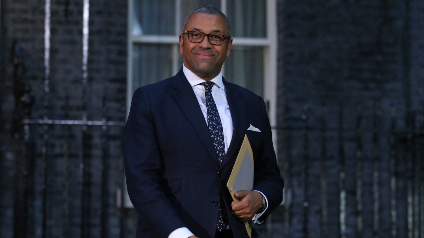 Britain's Foreign Secretary James Cleverly leaves 10 Downing Street after a meeting with new Prime Minister Liz Truss on 6 September 2022 (AFP)