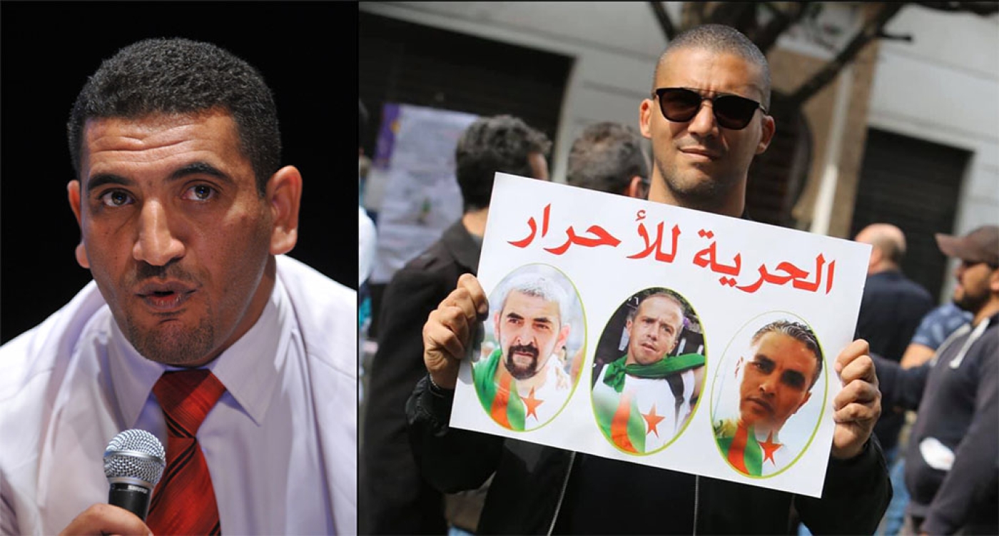 Karim Tabbou, opposant politique et Khaled Drareni, journaliste (AFP/Facebook)