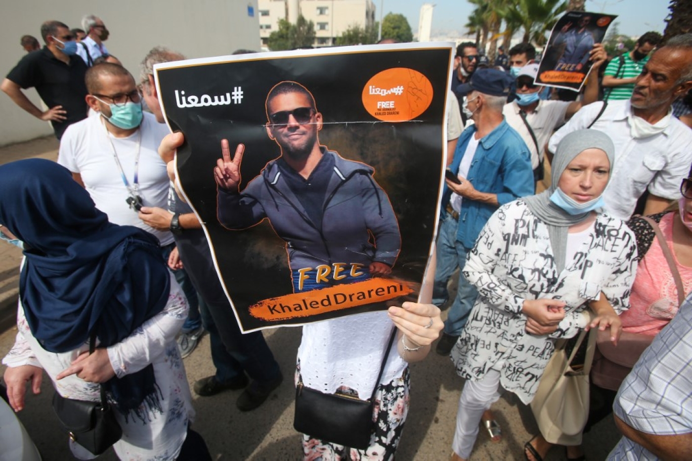 Journalists rally in Algiers in support of Khaled Drareni