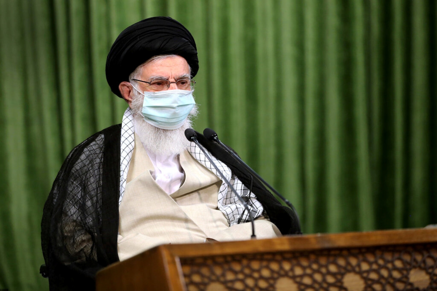 Khamenei called the US the "main enemy" of Iran, and urged Iranians to resist US pressure