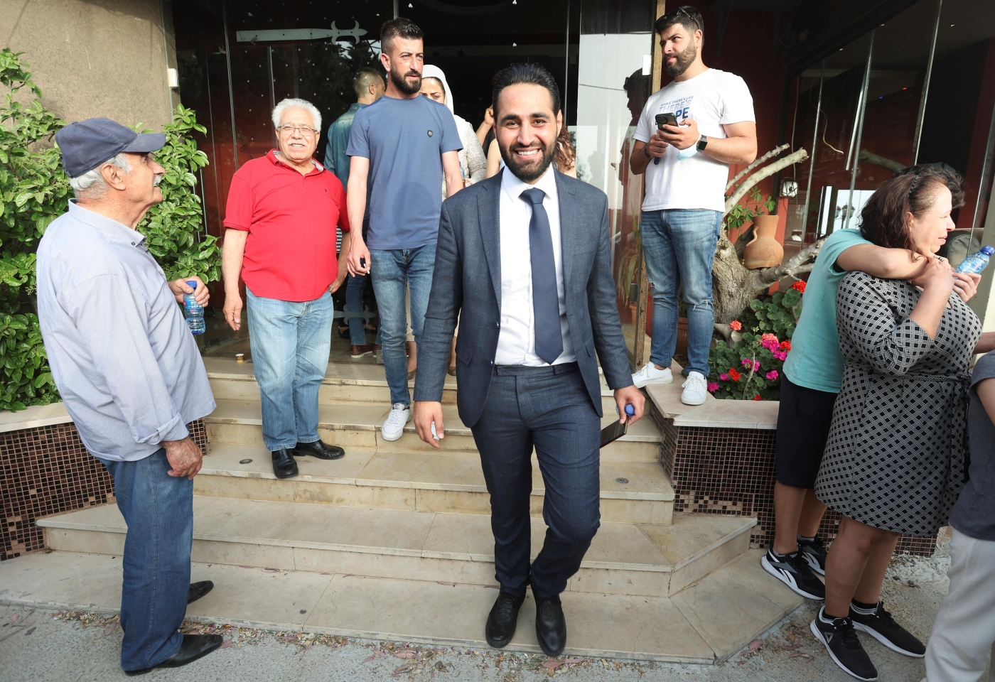 Lawyer Firas Hamdan won a key Druze seat from AM Bank chairman Marwan Kheireddine. (Reuters)