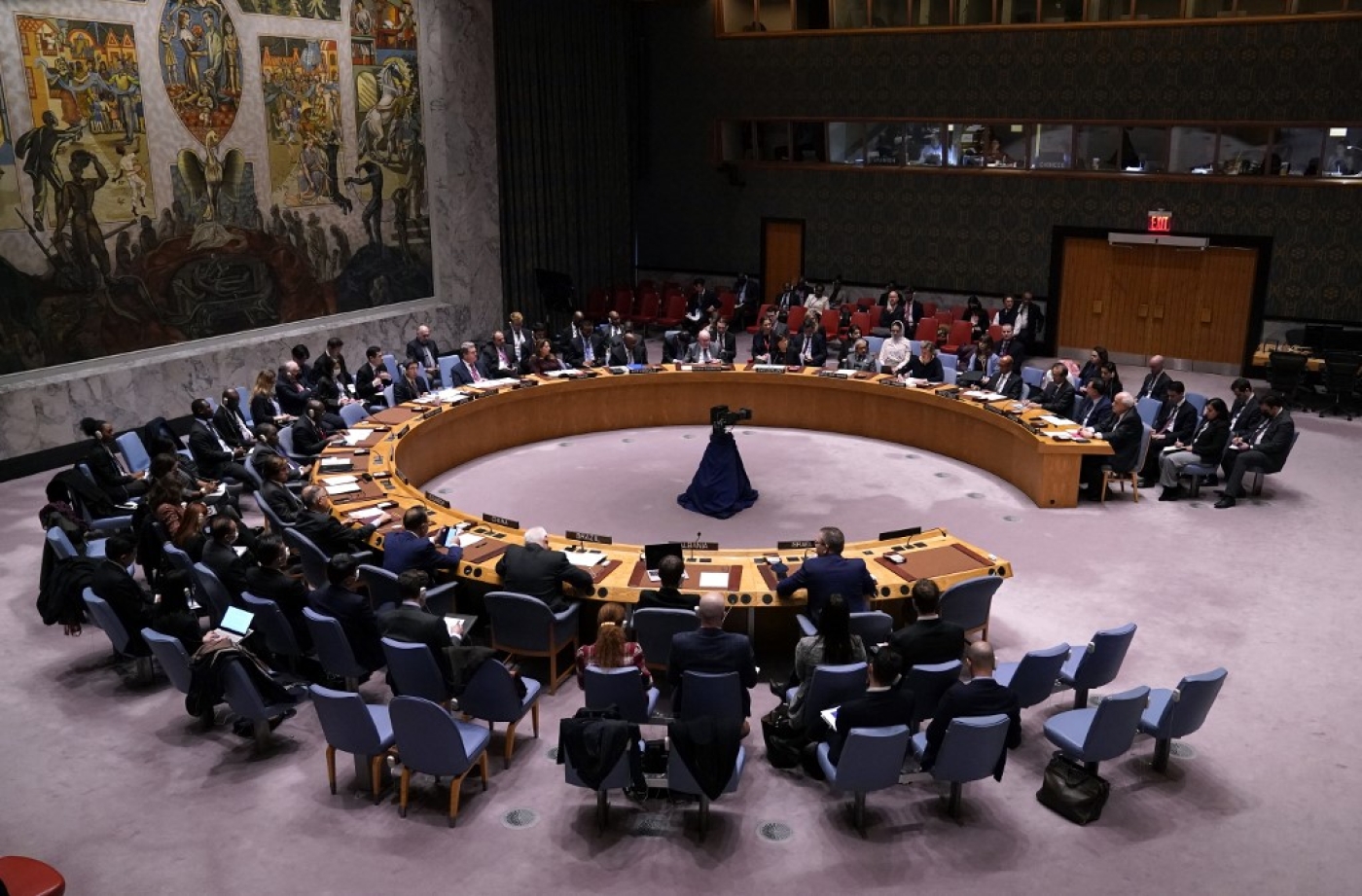 Une quarantaine d’États membres de l’ONU ont exprimé leur « profonde inquiétude concernant la décision du gouvernement israélien d’imposer des mesures punitives au peuple, au leadership et à la société civile palestiniens » (AFP/Timothy A. Clary)
