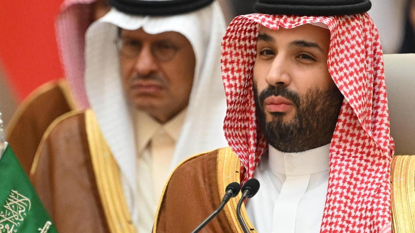 Le prince héritier saoudien Mohammed ben Salmane assiste au sommet de Djeddah sur la sécurité et le développement, le 16 juillet 2022 (AFP)