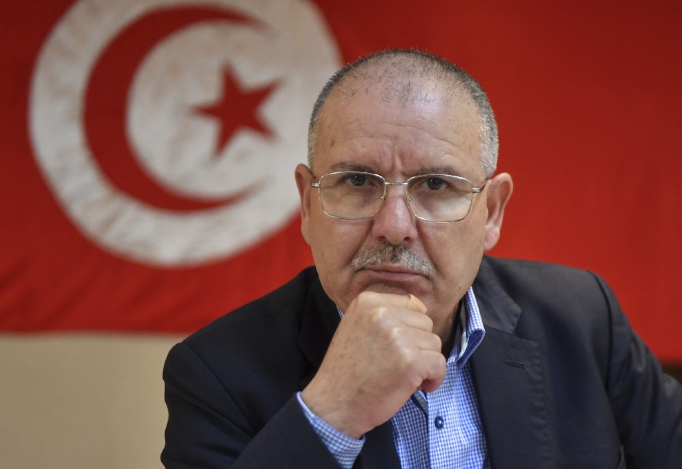 L’UGTT, via son secrétaire général Noureddine Taboubi, a constitué un nouveau « quartet », avec la Ligue des droits de l’homme (LTDH), l’Ordre des avocats (ONAT) et le Forum tunisien des droits économiques et sociaux (FTDES), qui se veut aussi ambitieux que celui qui avait obtenu le prix Nobel en 2015 pour son rôle moteur dans la transition démocratique (AFP/Fethi Belaïd)