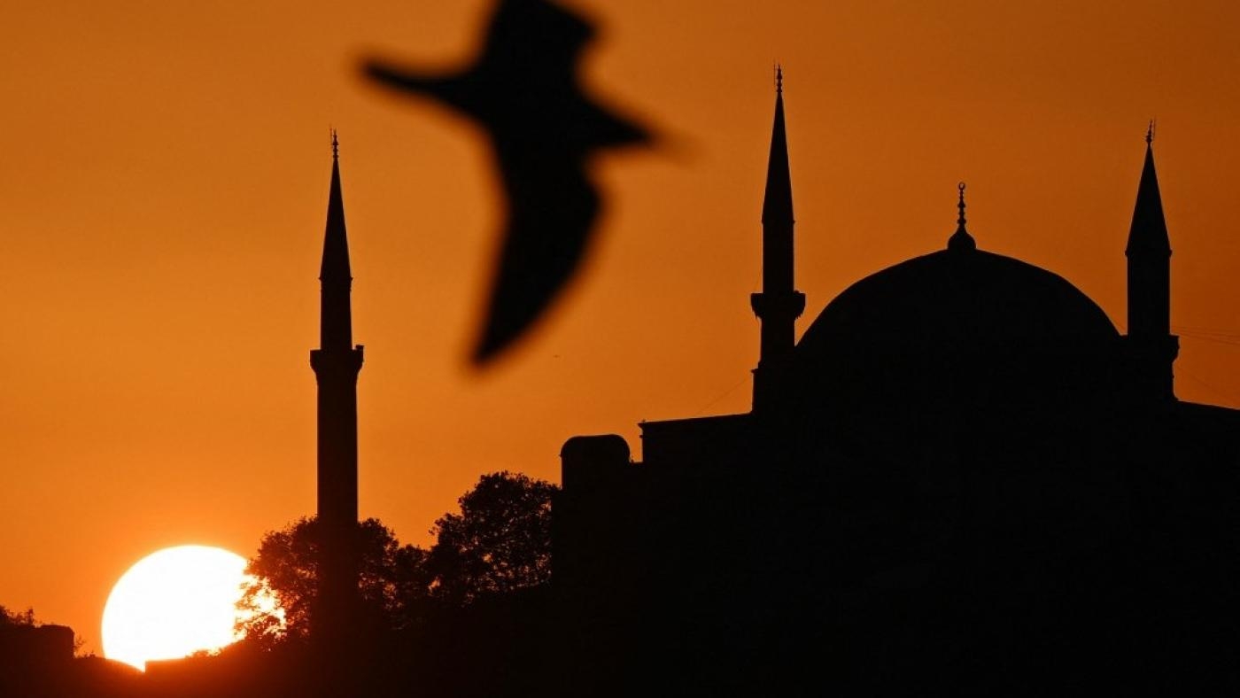 La grande mosquée Sainte-Sophie d’Istanbul (Turquie), le 26 octobre 2022 (AFP)