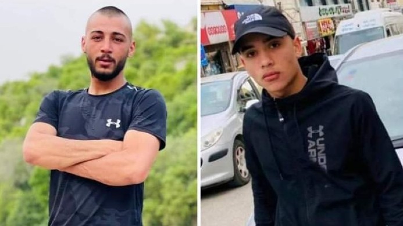 Khaled al-Dabbas (left) and Basel Basbous (right) were shot dead by Israeli forces north of the occupied West Bank city of Ramallah (Social media)