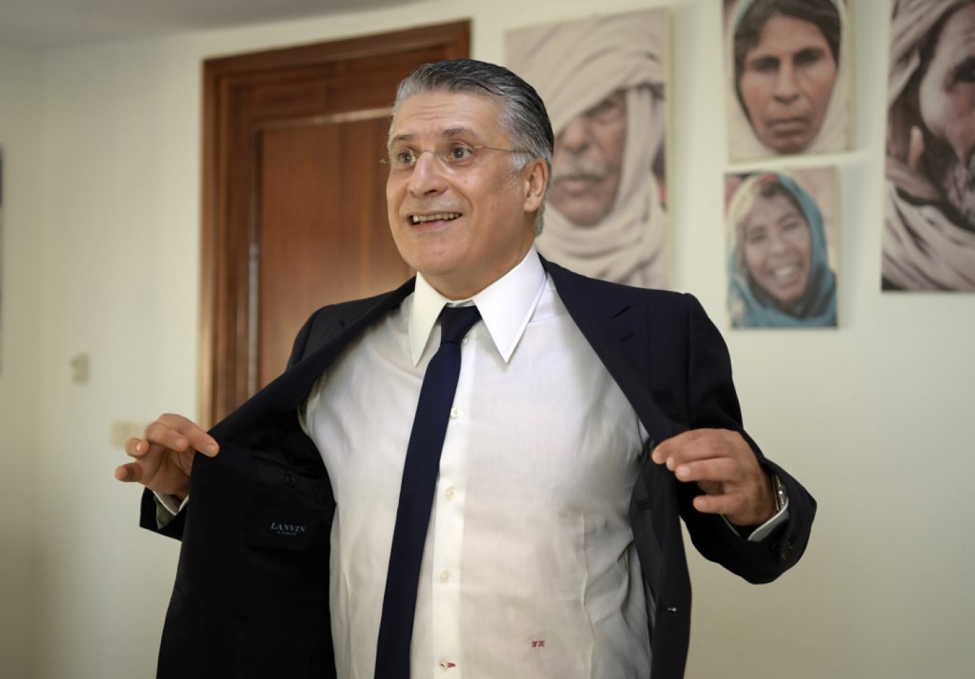 Le président du parti Qalb Tounes serait entré « illégalement » en Algérie avec son frère, autrement dit, sans passer par les postes-frontières (AFP/Fethi Belaïd)