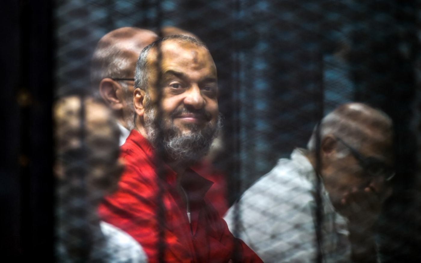Mohamed el-Beltagi pendant son procès, le 2 décembre 2018 au Caire (AFP/Mohamed el-Shahed)