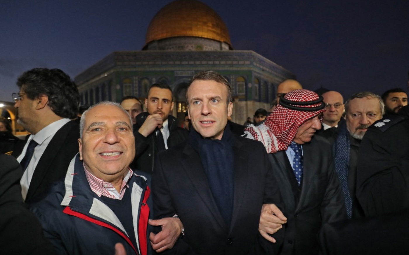 Le président français Emmanuel Macron, s’il est réélu, pourrait bien être tenté de reconnaître Jérusalem comme capitale d’Israël (AFP/Ludovic Marin)