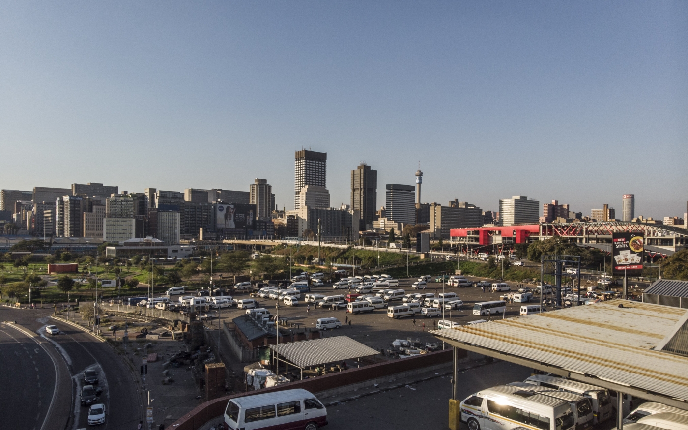 Johannesburg, pictured here, is far behind Dubai as a destination for Africa-focused companies. 7 May 2020 (Marco Longari/AFP)