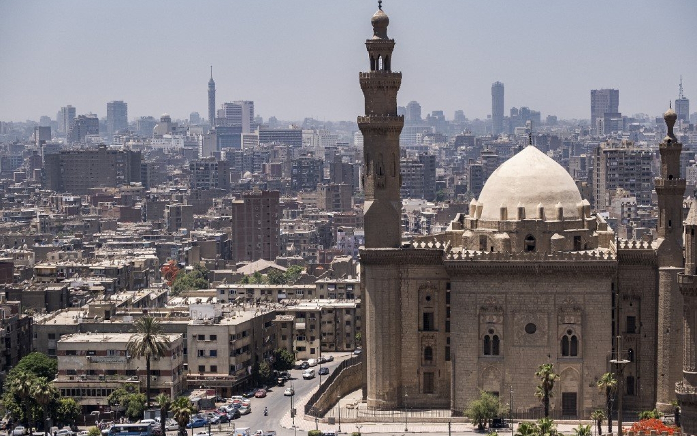 La citadelle du Caire, construite par Saladin, surplombe la capitale égyptienne (AFP)