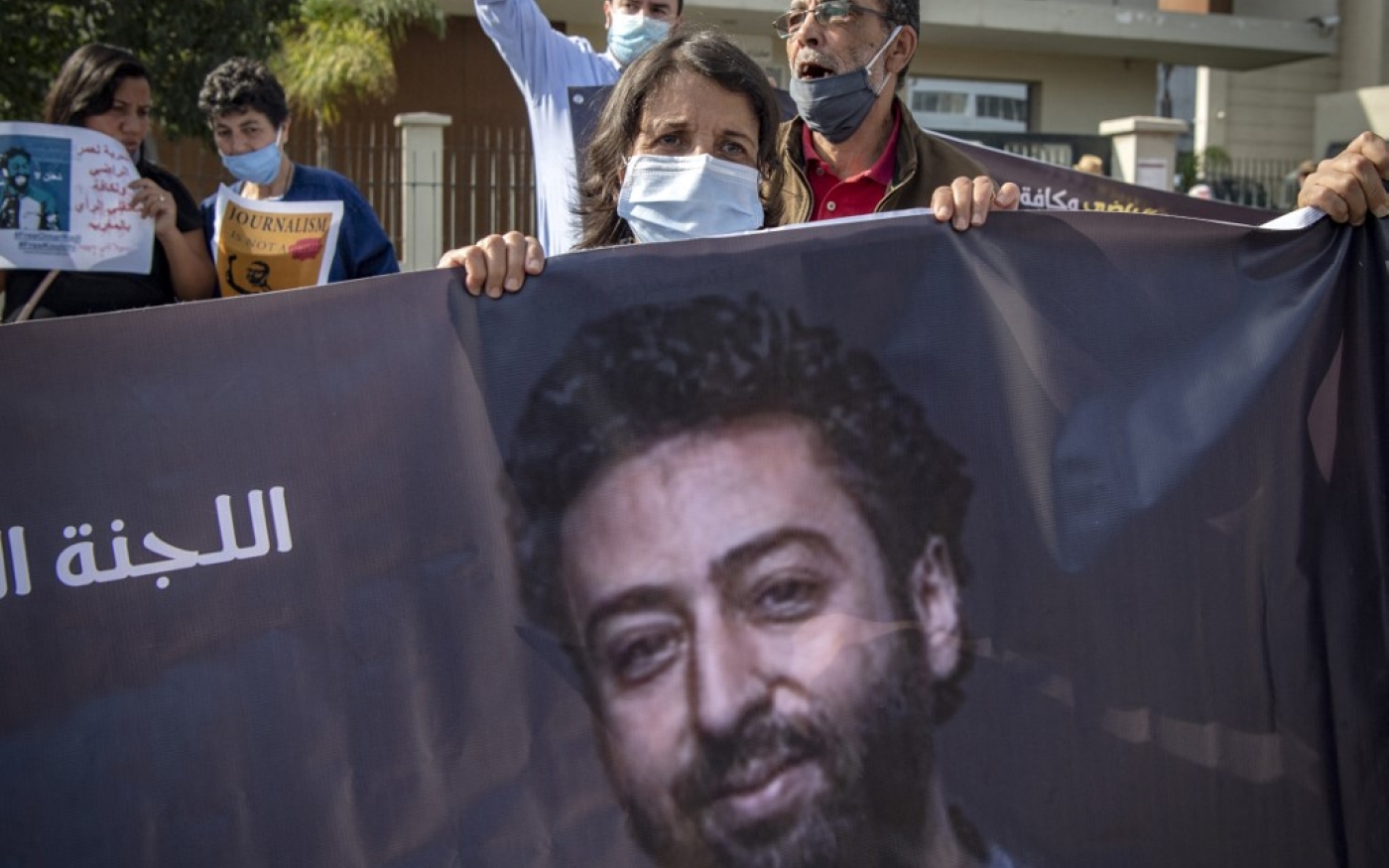 En juin, une enquête d’Amnesty International a révélé que Pegasus avait été utilisé contre le célèbre journaliste marocain et défenseur des droits de l’homme Omar Radi (AFP/Fadel Senna)