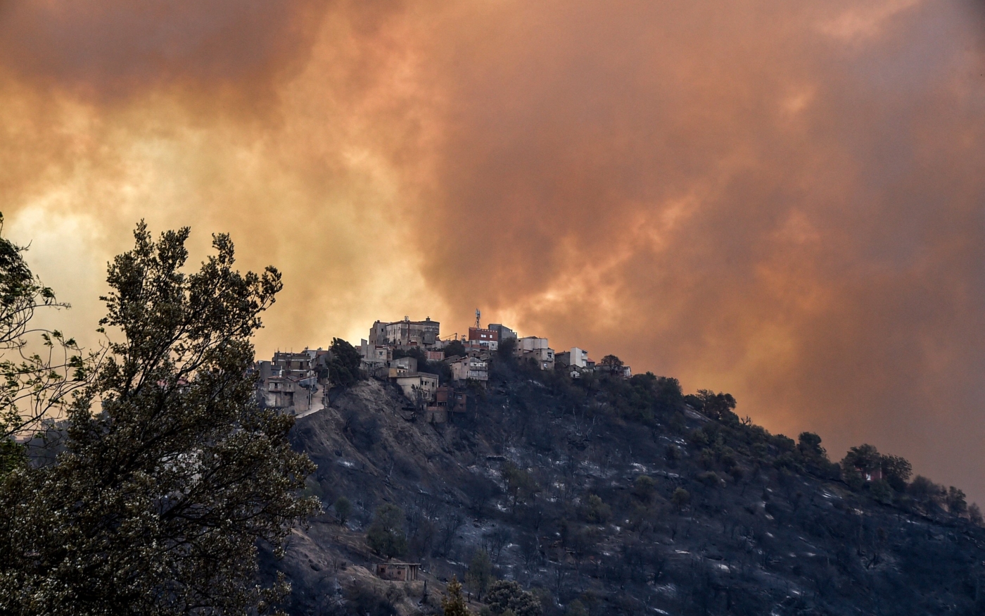 Les incendies en Algérie ont fait plus d’une soixantaine de morts en l’espace de 24 heures (AFP/Ryad Kramdi)