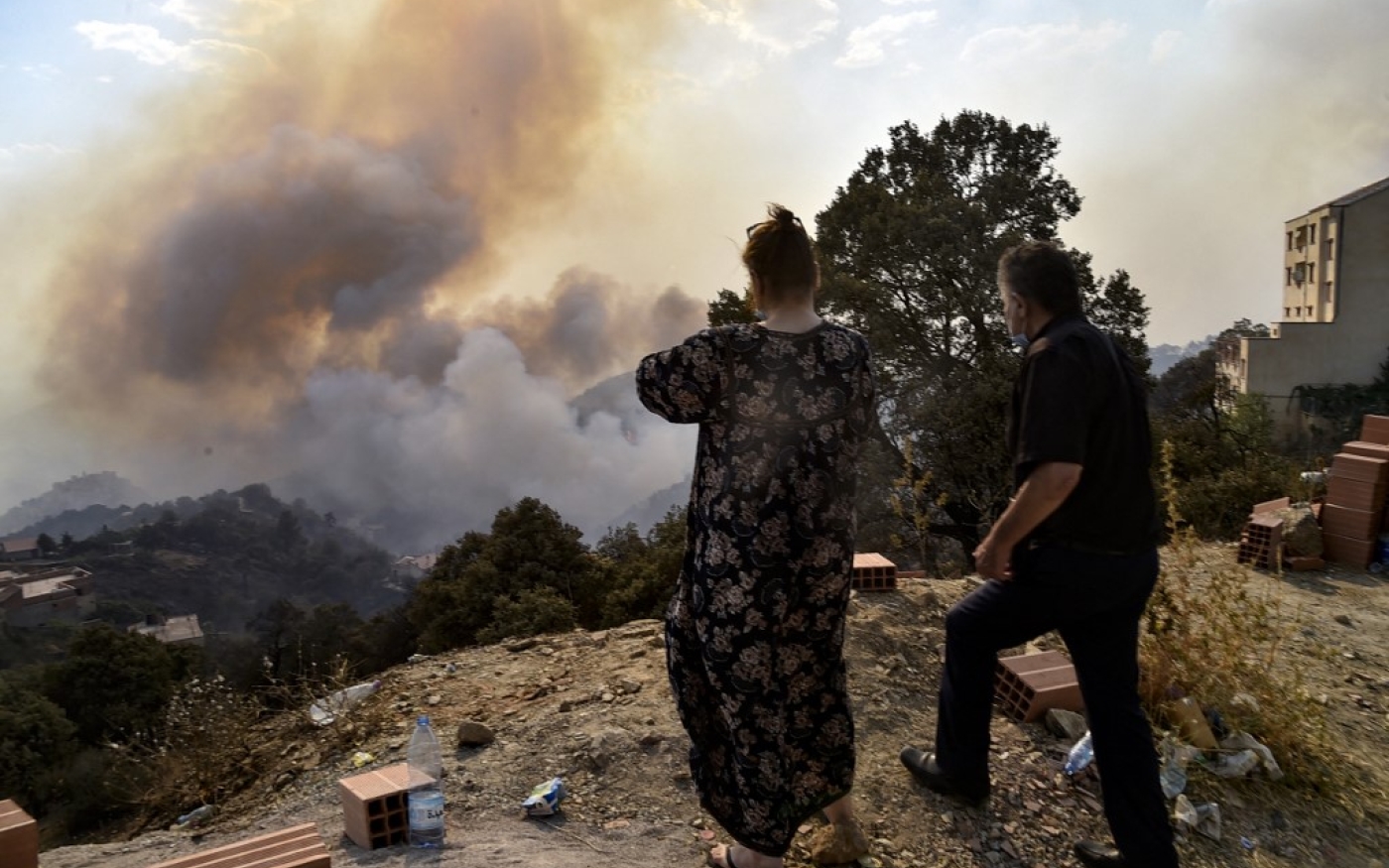 Les incendies se déplaçaient à grande vitesse, surprenant tout le temps les habitants (AFP/Ryad Kramdi) 