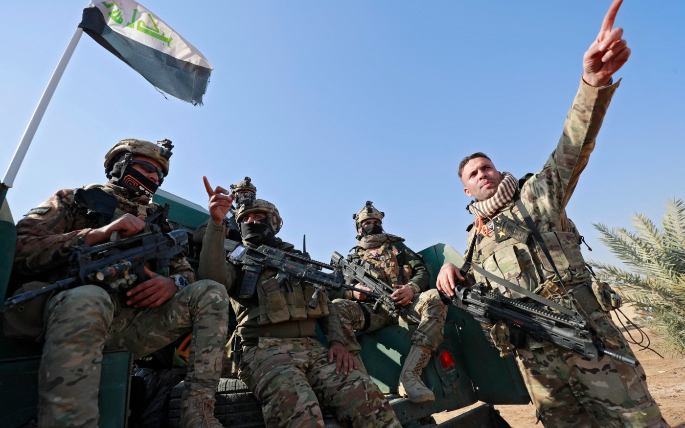 Les forces de réaction rapide préparent une opération contre l’État islamique dans la province de Diyala, le 24 janvier 2022 (AFP)