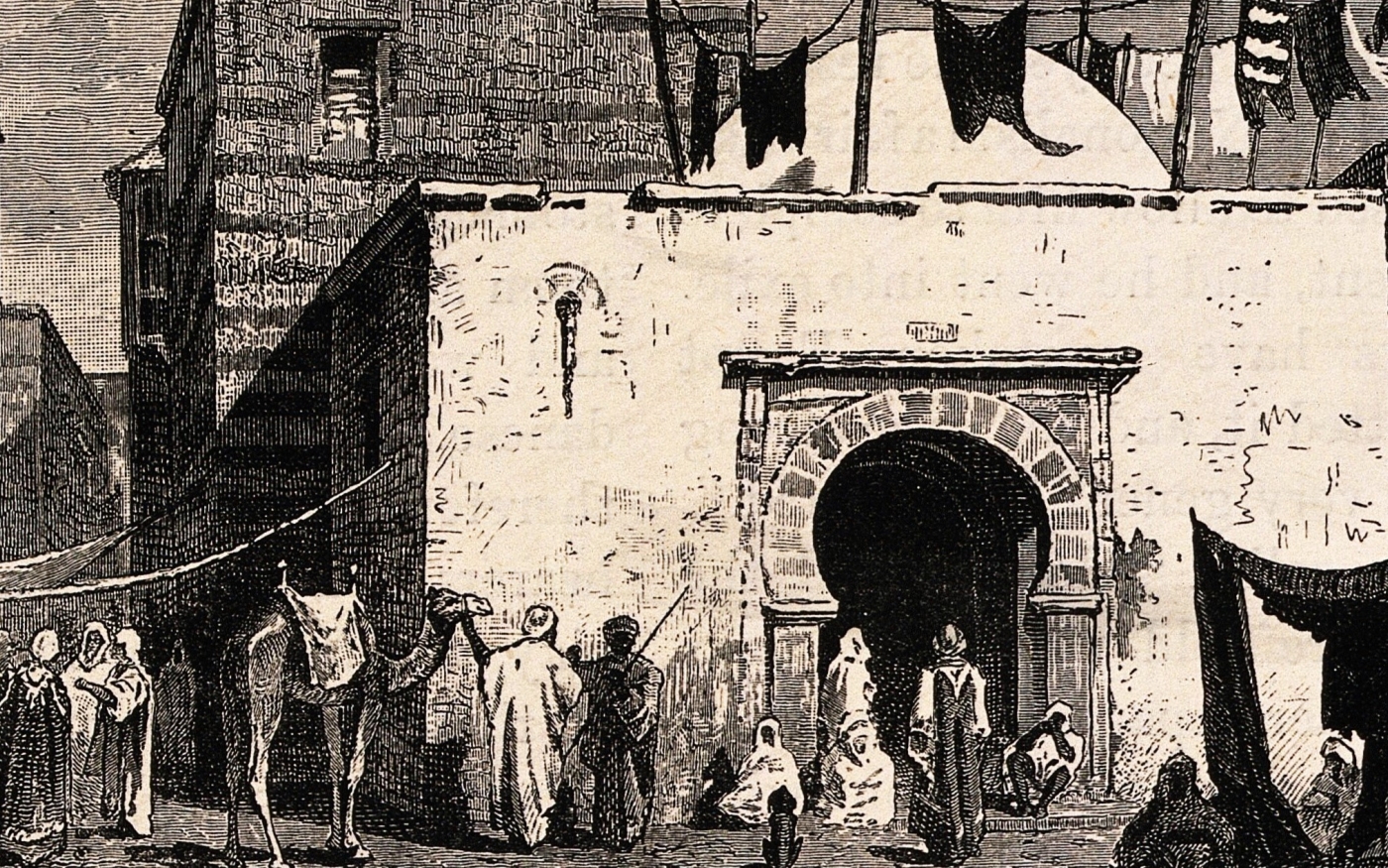 Une représentation du XIXe siècle d’un bain public au Caire (domaine public)