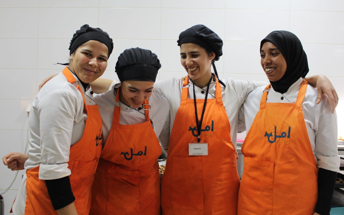 Plus de 300 femmes ont été formées à la cuisine depuis l’ouverture du centre en 2012, ce qui a débouché sur des emplois pour beaucoup (Amal Training Centre and Restaurant)