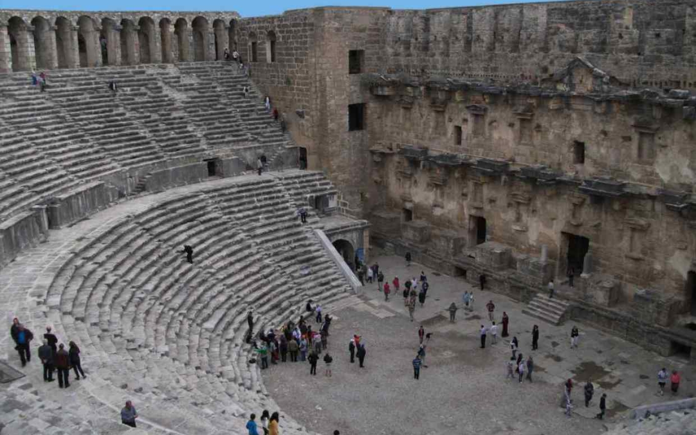 L’amphithéâtre d’Aspendos fut construit sous le règne de l’empereur romain Marc-Aurèle (Creative Commons)