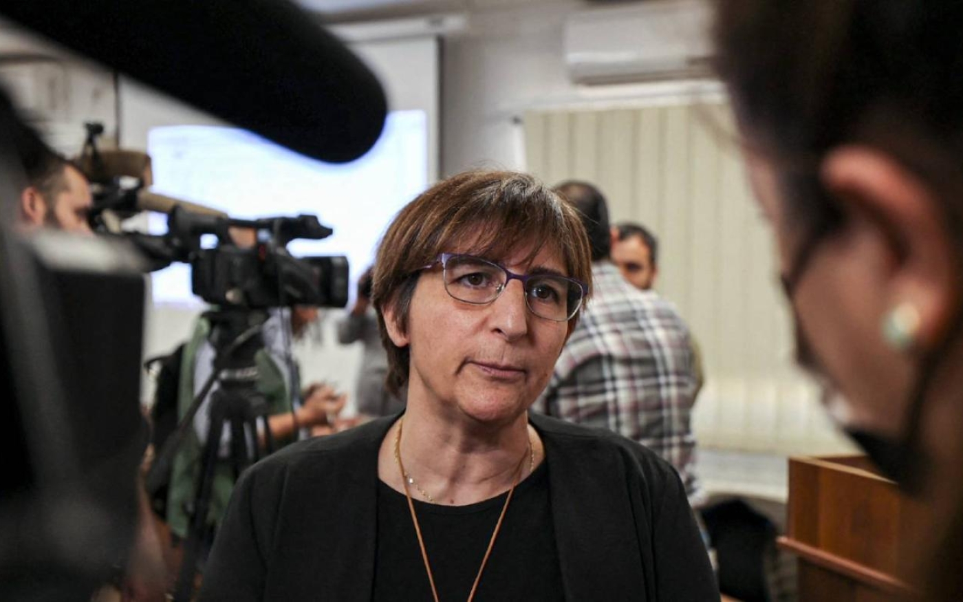Sahar Francis, directrice de l’ONG palestinienne Addameer, a demandé à l’ONU d’enquêter pour identifier les responsables du déploiement de Pegasus sur des téléphones appartenant à des activistes palestiniens des droits de l’homme en novembre 2021 (AFP)