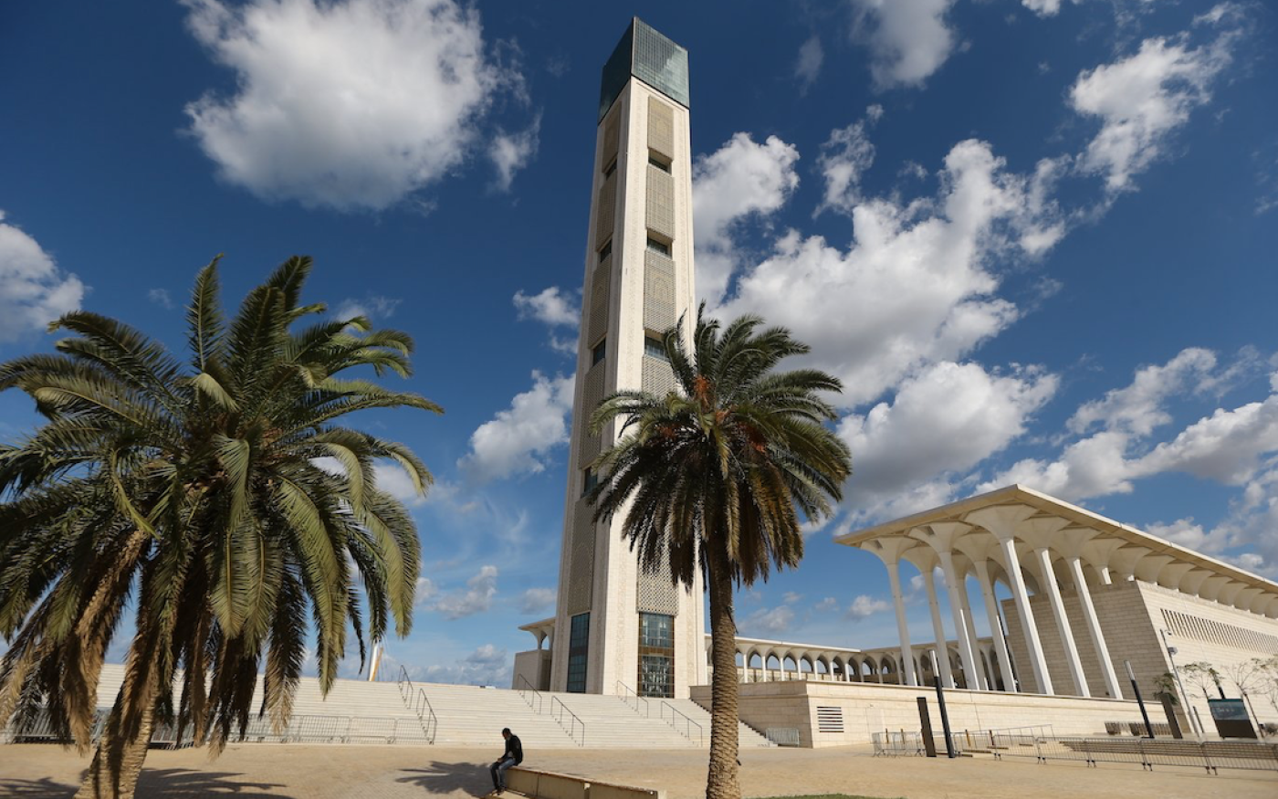 La Grande mosquée d’Alger, un chantier remporté par les Chinois (MEE/Farouk Batiche)