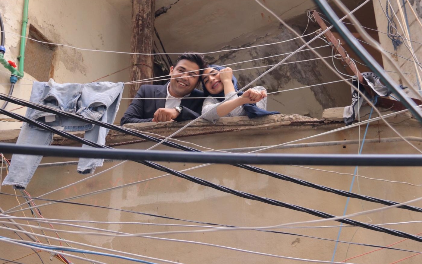 Rayan Sokkar et son fiancé Samih Mahmoud à Chatila (Photo fournie/Omar Ahmad)