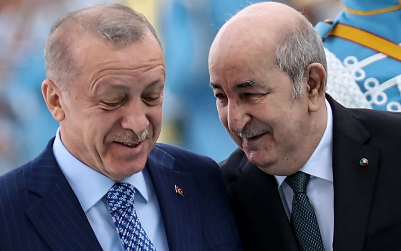 Abdelmadjid Tebboune et Recep Tayyip Erdoğan à Ankara, le 16 mai 2022 (AFP/Adem Altan)
