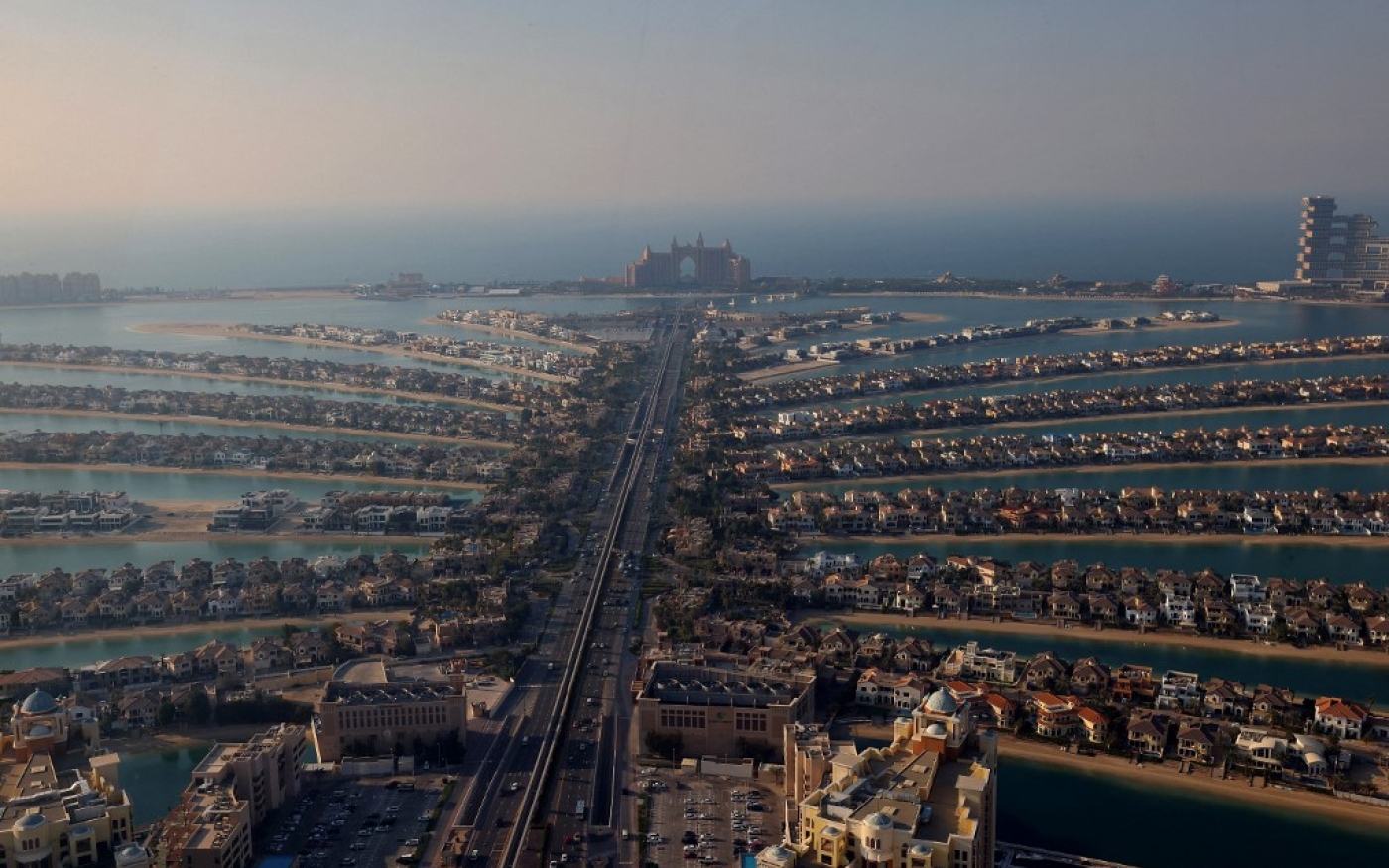Vue sur l’archipel de Palm Jumeirah à Dubaï (AFP/Giuseppe Cacace)